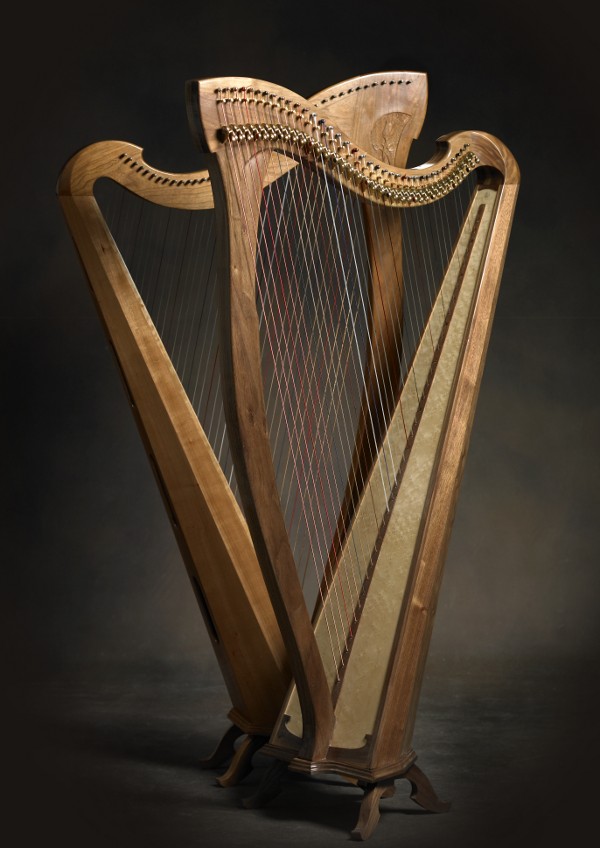 two 37 stinged harps